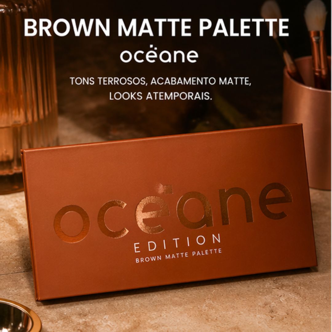 Brown Matte Palette: Océane