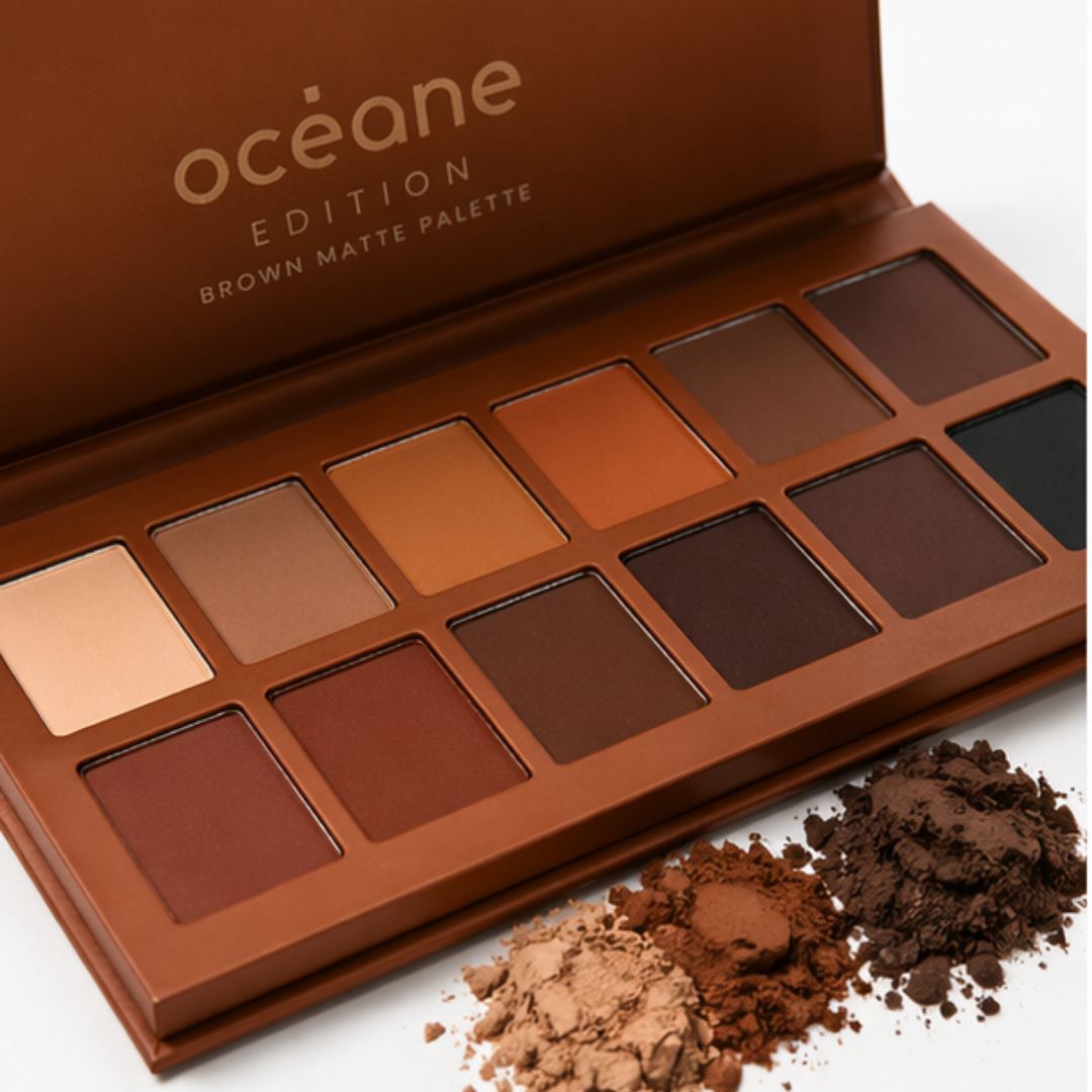 Brown Matte Palette: Océane